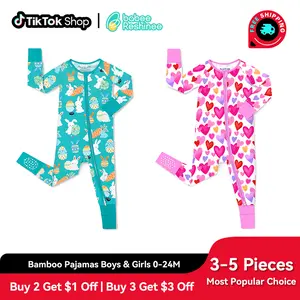 babee Reshinee Bamboo Viscose Baby Convertible Footie Pajama,Zipper Pajamas for Baby Kids Boys Girls,Sleep & Play Footed Pjs baby,Valentine's Day gift