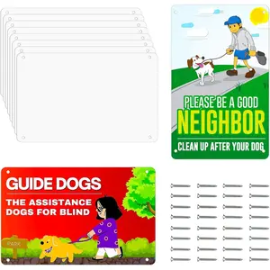 10 Pack 10"x 7" Sublimation Metal Sign Blank, 0.45mm White Blank Metal Sign  Metal Signs for Parking Garden Advertising Sign