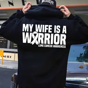 My Wife is a Warrior White Ribbon Lung Cancer Awareness Shirt