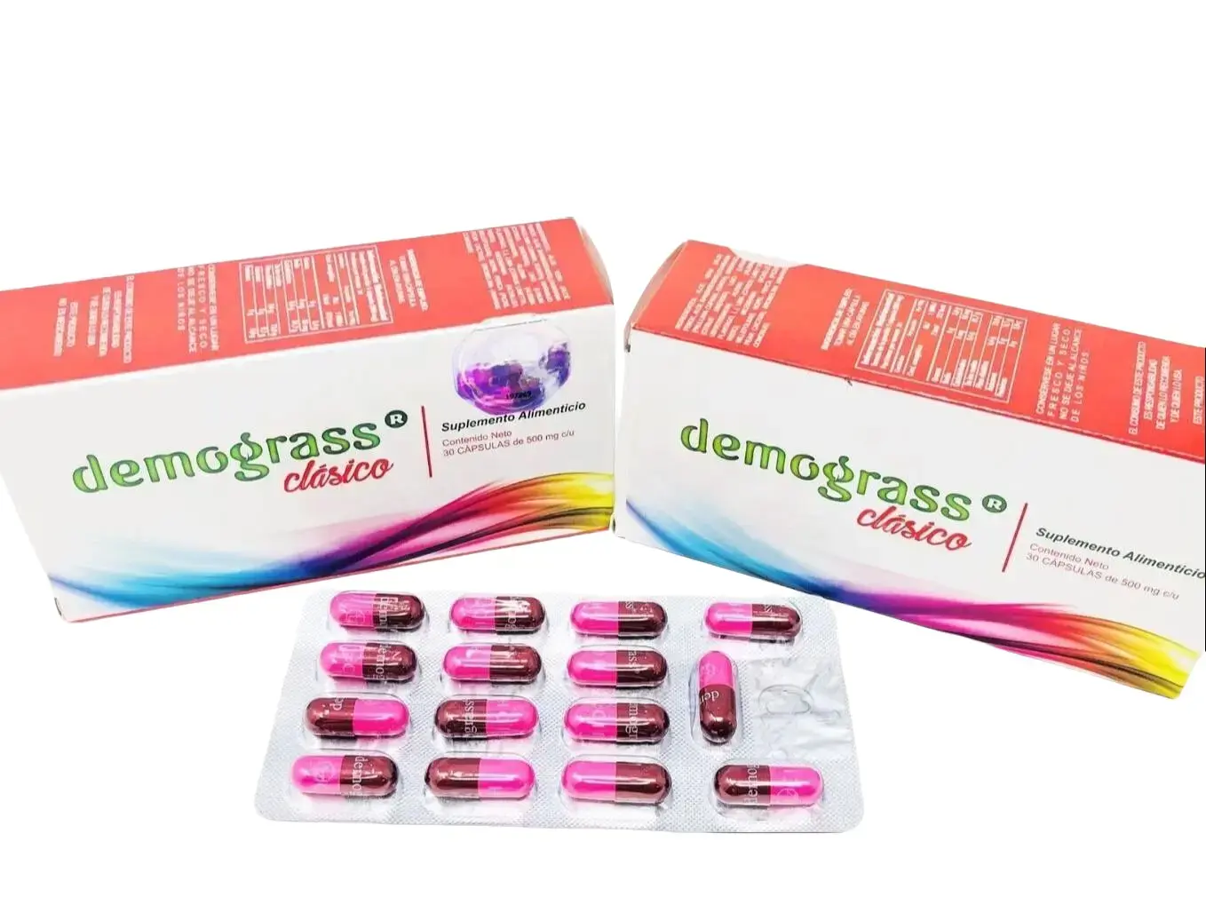 2 PACK Demograss CLASSIC 100% ORIGINAL Clasico Demograss 2 MESES 60 CAPSULES