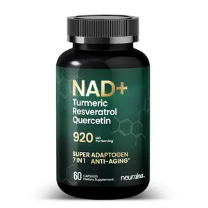 NAD+ Healthcare 920mg Anti-Aging Supplement with Turmeric Resveratrol Quercetin Biotin Fisetin & Black Pepper for Optimum Immune Function Skin Health & Vitamin Fitness Dietary Edible