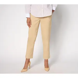 Studio Park x Rosina Grosso Petite Stretch Twill Ankle Pant