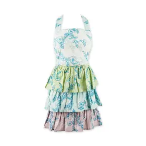 Design Imports Sweet Floral Ruffle Apron