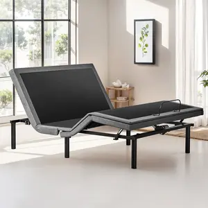 Electric Bed Ergonomic Adjustable Bed Frame with Wireless Remote, Head and Foot Incline, Zero Gravity Bed, Anti-Snore, Easy Assembly Electric Bed Ergonomic Adjustable Bed Frame with Wireless Remote, Head and Foot Incline, Zero Gravity Bed, Anti-Snore, Easy Assembly