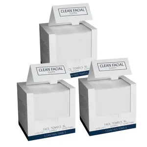 Disposable Face Towel Biodegradable Large Dry Wipes 50 Count Box Portable Compact for Home Camping Hiking Travel Picnics Gym Workouts Ideal On-the-Go Hand Face Cleansing Make-Up Use