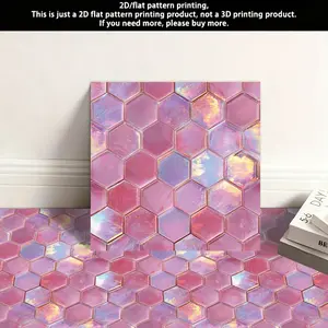 10 pieces of self-adhesive PVC floor stickers, thickened wear-resistant waterproof leather floor stickers, suitable for bedroom, kitchen, living room, balcony, bathroom and other floor decoration a