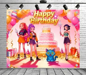 Themed Backdrop Banner for Celebration Themed Events - Birthday Party Occasions, Indoor & Outdoor Birthday Party, Ideal for Home, Garden, Park Decoration, Cake Table Decoration