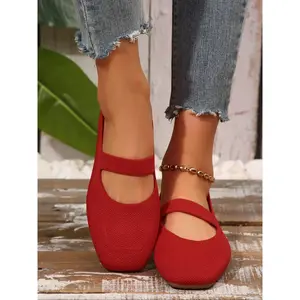 Women's Fashionable Flat Shoes, Soft Sole Flats, Casual Comfortable Non-slip Shoes for Daily Wear, Lightweight Breathable Women's Shoes for Outdoor