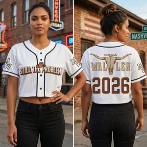 MW Tour 2026 Crop Baseball Jersey, Still The Problem Tour Jersey, Country Music Fan Merch, Music Tour Merch Gift