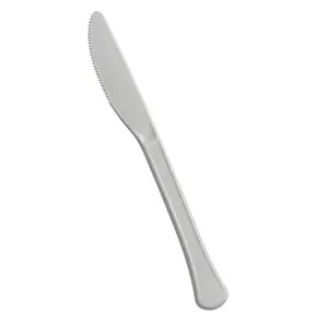 Heavyweight Silver Plastic Knives