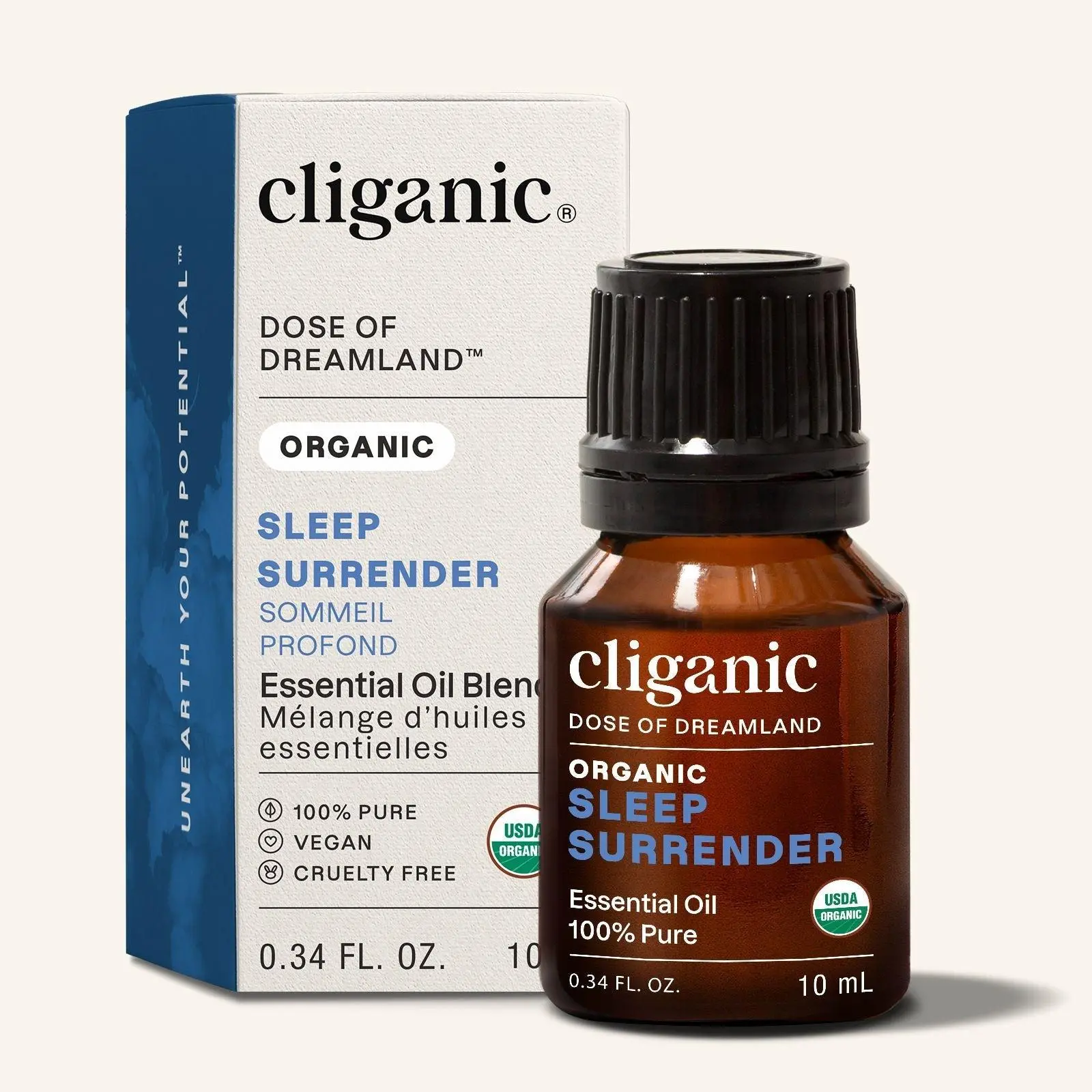 Cliganic Organic Essential Oil Sleep Surrender Blend - Dose of Dreamland (Packaging May Vary)