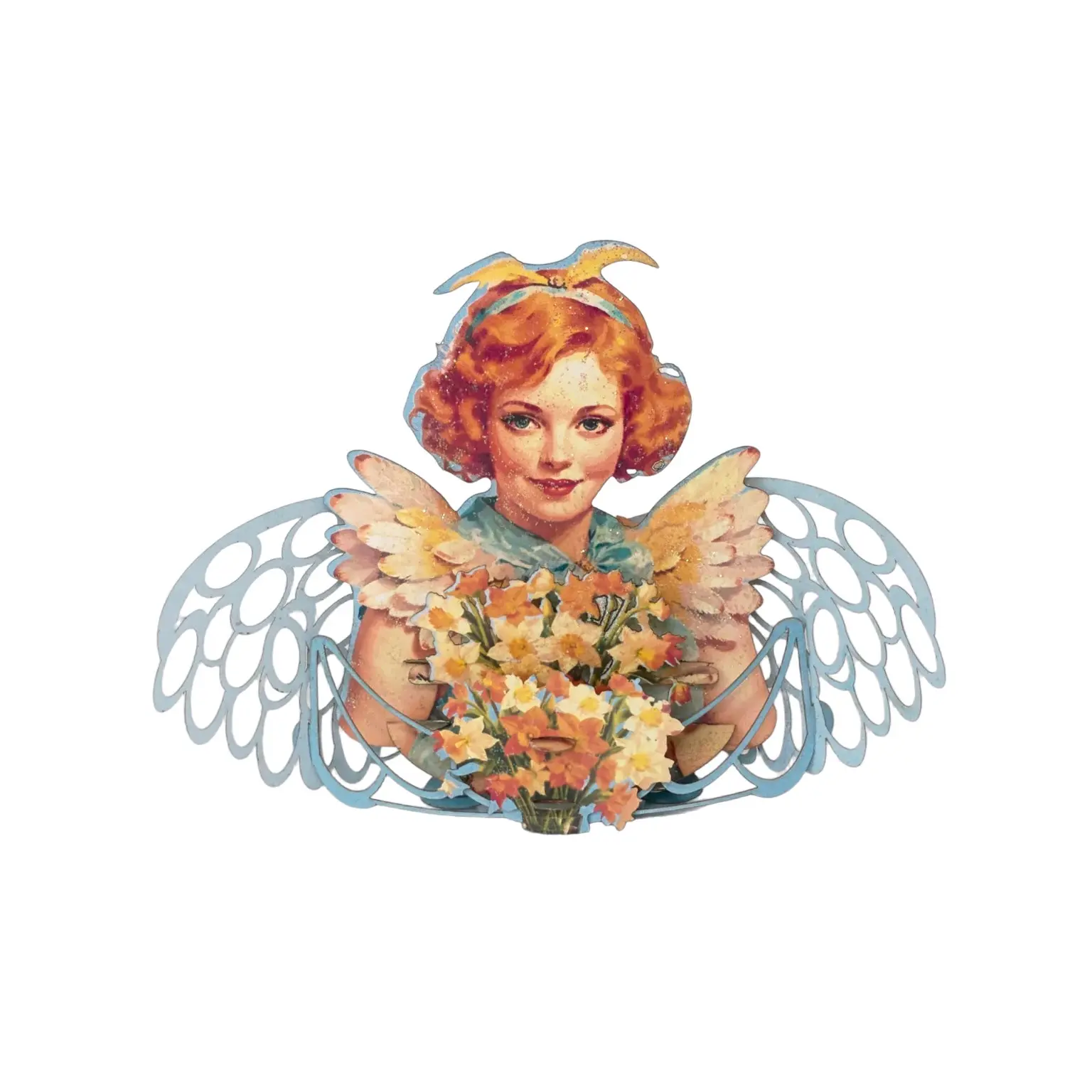 Handmade 3D Angel Pop-Up Card & Christmas Ornament. No.60