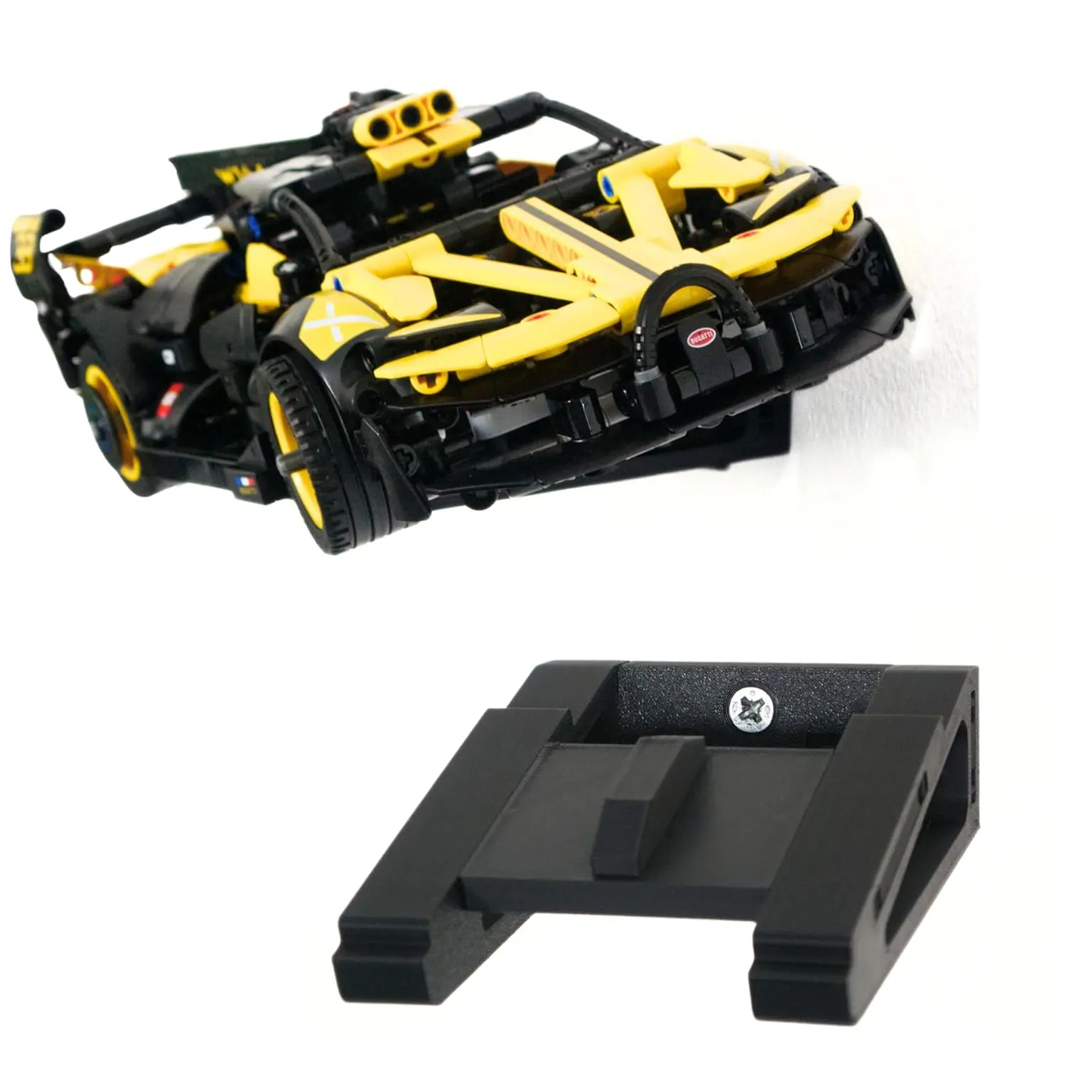 Wall Mount for Lego Technic Bugatti Bolide (42151) – Secure & Sleek Display Bracket, Space-Saving Mount, Easy Installation