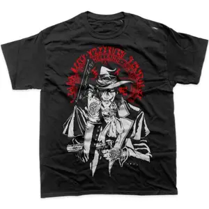Alucard Shirt, Hellsing Shirt, Anime Shirt, Graphic Tee- Unisex Menswear & Womenswear - Streetwear Tops - Casual Cotton Crewneck Shortsleeve Tshirt