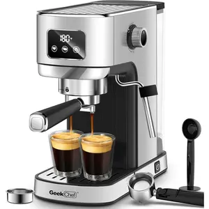 Geek Chef Espresso Machine, 20 Bar Coffee Machine, Latte Machine, Cappuccino Maker, Espresso Maker for Home