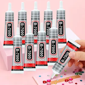 B7000 Glue, 10pcs/set Quick-drying Transparent Finish Waterproof Adhesive Strong Hold Glue, Easy Application Glue for DIY Jewelry, Crafts, Model Making, Arts, Screen Repair
