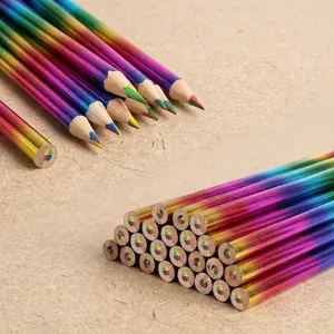 40 pcs 4 Color in 1 Rainbow Colored Pencils Art Supplies Reward Gifts for Students Rainbow Pencils