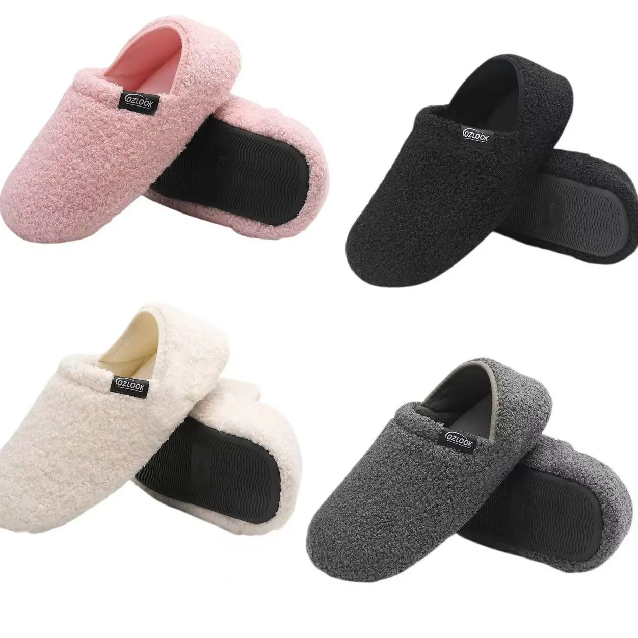 House Slippers for Women Men, Womens MensSlippers with Non-slip Sole Slip On for Indoor &Outdoor, Portable Slippers for Home TravelHotel,Winter Warm Slippers Footwear Shoe