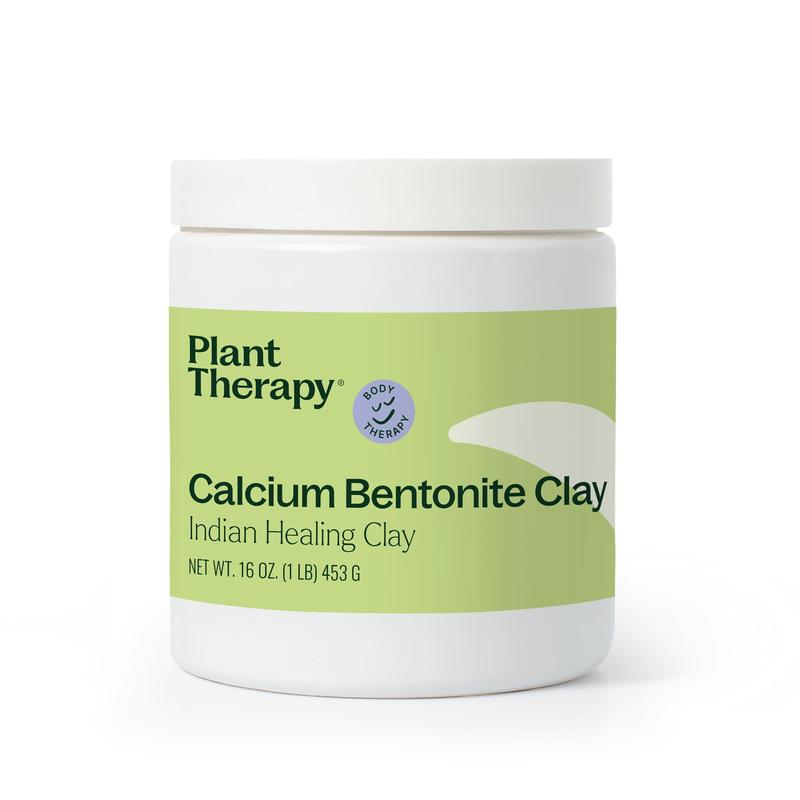 Plant Therapy Calcium Bentonite Clay 16 oz Detoxifying for Facials, Body Wraps, Baths, Foot Soaks, Hair Masks, and So Much More