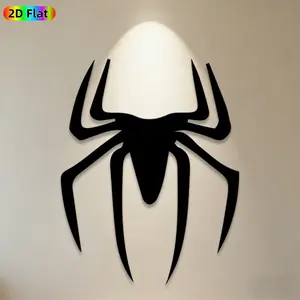 1pc Spider Metal Wall Art, Sleek Spider Statue Mural, Ideal Gift for Halloween, New Year, Spider Decor Enthusiasts, Rust-Resistant Metal Wall Decor Wall Sculptures, Perfect for Indoor Wall & Outdoor Fence, Unique Spider Theme Decor