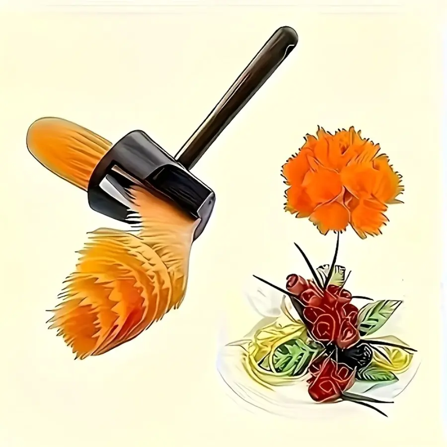 Stainless Steel Spiral Vegetable Cutter Utensil - Manual Rotary Mandoline Slicer Dicer Cutter, Multifunctional Kitchen Gadget for Quick Prep of Cucumber, Carrot