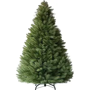 Realistic Premium Pine Artificial Christmas Tree - Unlit Xmas Tree for Home & Office Holiday Party Decor, Featuring Abundant Branch Tips for Lifelike Appearance, Equipped with Foldable Stand for Easy Assembly That Allows Quick Setup in Minutes, Offering C