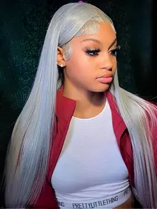 13x4 HD Transparent Lace Front Wig, Straight Ginger Hair with Pre-Plucked Baby Hairs, 250% Density for All Ethnicities, Lace Frontal Wigs