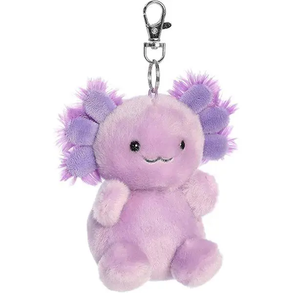 Aurora World Plush - Palm Pals - XAVIER PURPLE AXOLOTL [Clip-On - 4 inch]