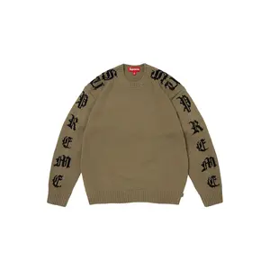 Old English Sleeves Sweater "SS26 - Olive" SU27137