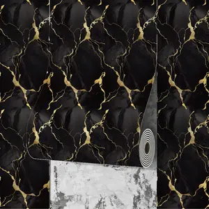15.75 * 118.11 inch/23.62*118.11 inch Marble Effect Self-Adhesive Wall Tiles for Kitchenand Bathroom, Waterproof Thickened AluminumPlastic Panels, Easy Home Installation