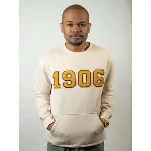 Alpha 1906 Neutral Chenille Pocket Crewneck