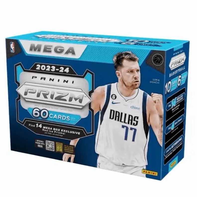 2023-24 Panini NBA Prizm Mega Box (Red Ice) - Sports Trading Card Basketball Collectibles