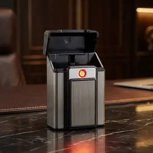 Aluminum alloy lighter, rechargeable lighter, outdoor windproof lighter, portable rechargeable lighter, suitable for kitchen scented candle lighting, best gift for men