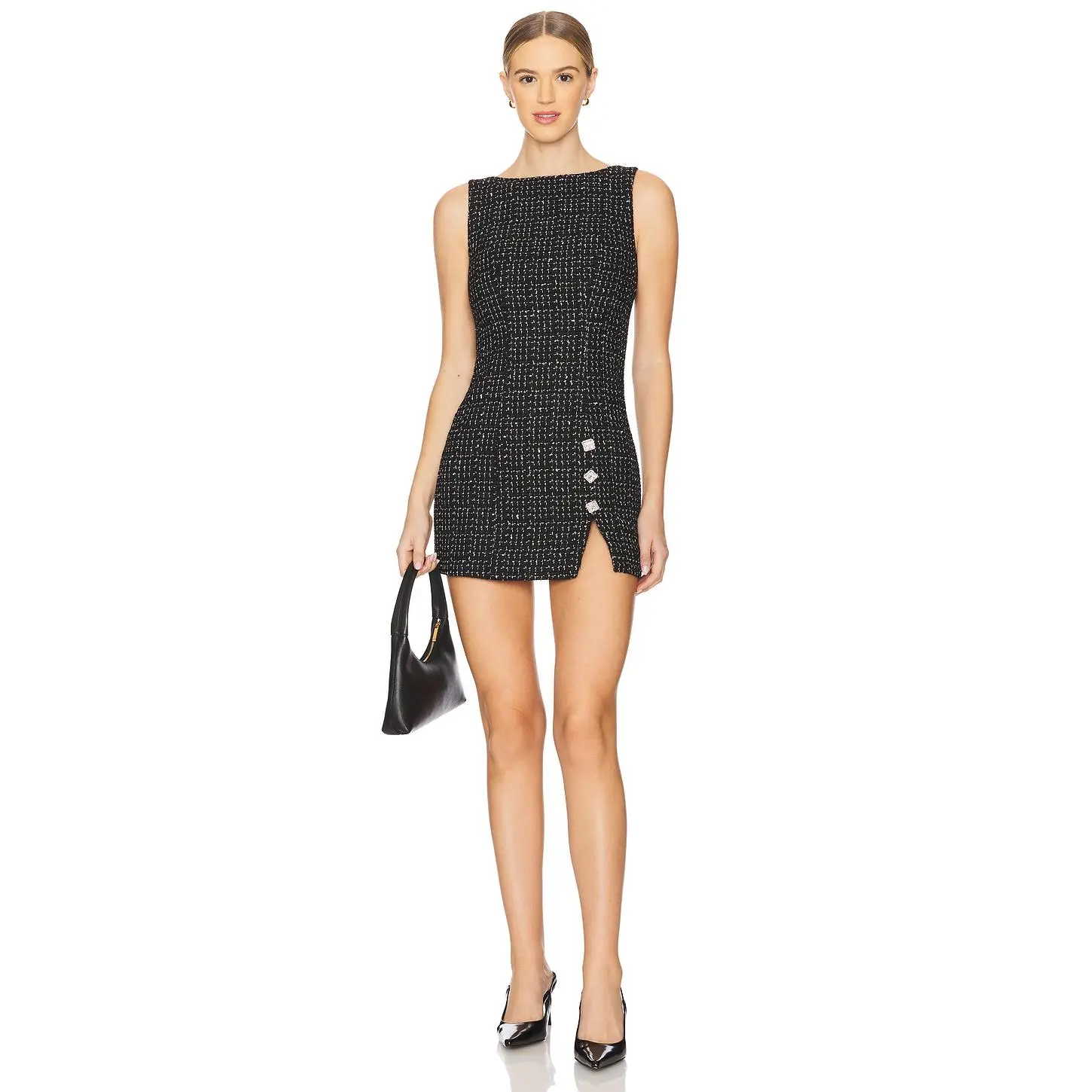 MAJORELLE Sabella Mini Dress in Black