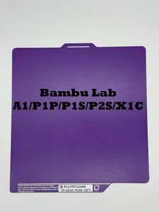 Bambu Labs A1, P1S,P2S,X1C KDEAVI Double Sided Textured PLU Cool Build Plate 256*256