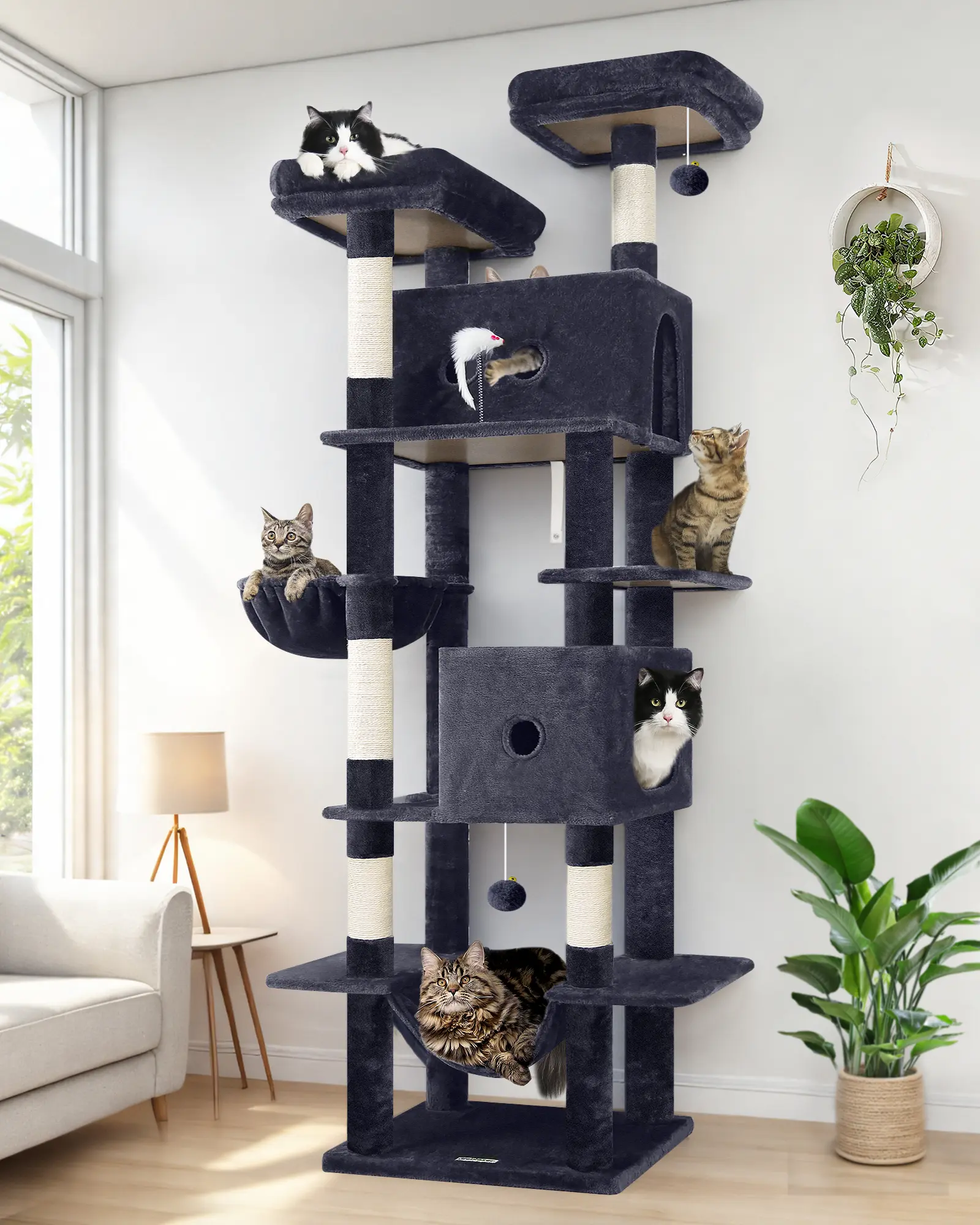 Heavy Duty Cat Tower - Multiple Levels for Large Cats