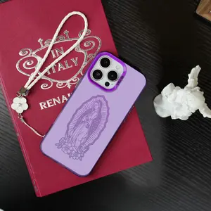 Virgin Mary Pattern Phone Case for iPhone Samsung 17Pro Max Air 16 15Plus 14 13 12 11 XR XS Galaxy S25 S24 S23 Fe S22 Plus Ultra, Shockproof Drop, Protection Durable, Faithful Tech Advanced Fashion Gift.JL46