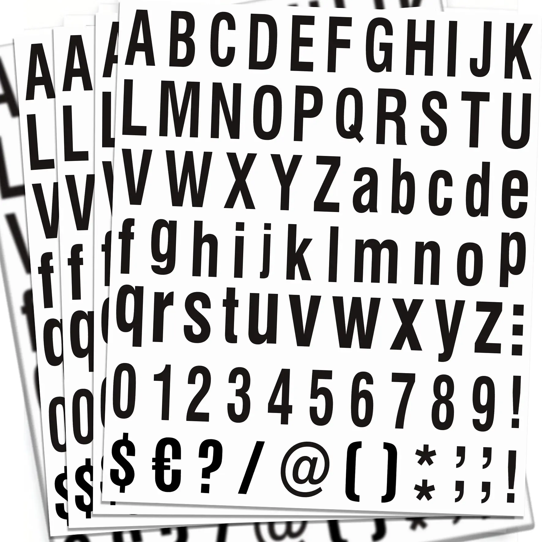 153Pcs Alphabet Letter & Number Stickers Pack, Diy Sticker Paper, Waterproof Alphabet Symbol & Number Vinyl Decals for DIY Craft, Journal, Scrapbook, Laptop & Water Bottle, Craft Lover Gift