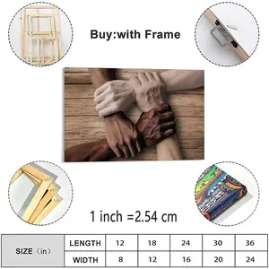 Diversity Poster, Cultural Diversity Poster,Unity In Diversity Posters (2) Canvas Posters And Prints Wall Art for Living Room Bedroom Decor 36x24inch(90x60cm)