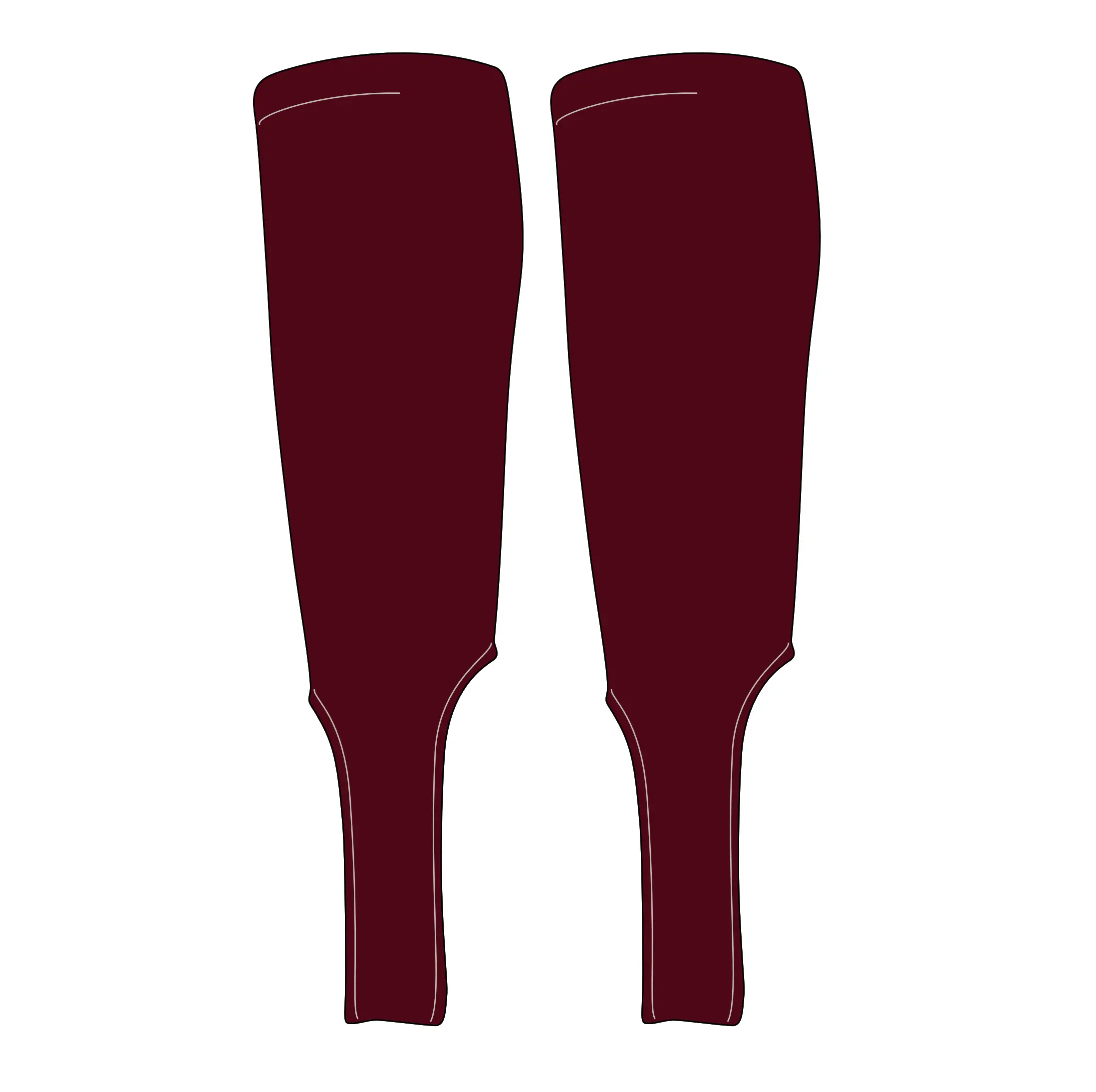 MK Socks Traditional Baseball Stirrups Pattern S-7 Maroon