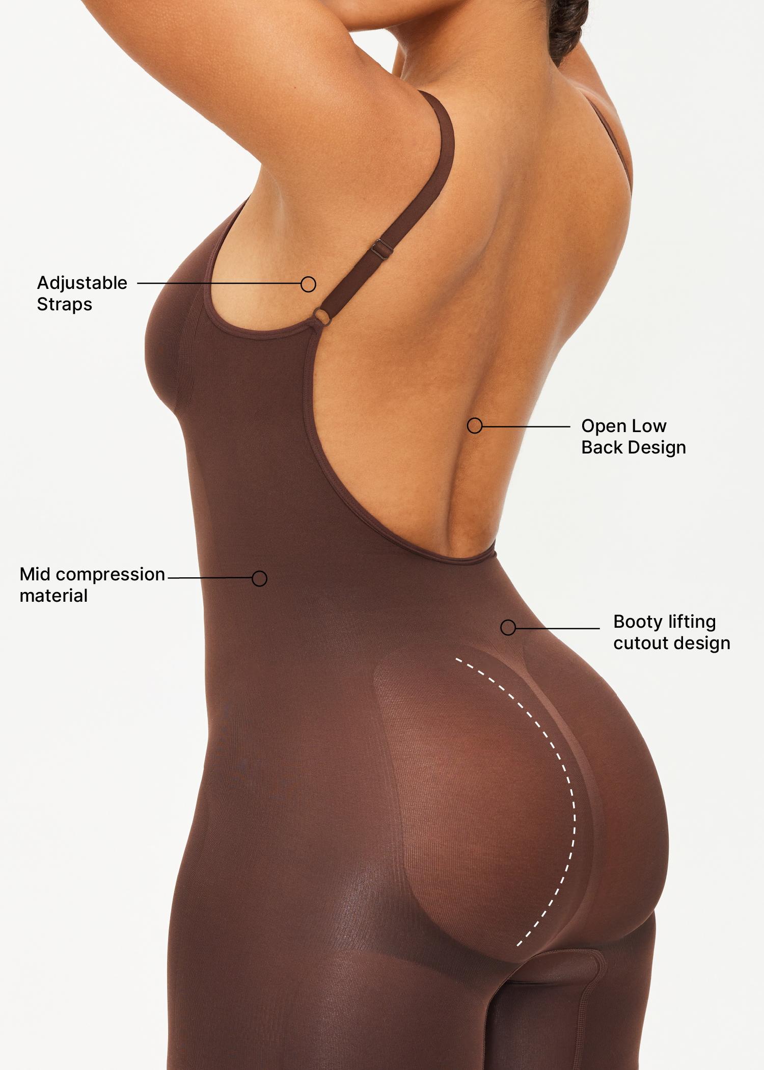 SmoothingSeamless Open-Back Bodysuit