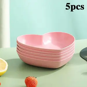 love bone plate PP material can be reused, with many colors to choose from, suitable for family gatherings.