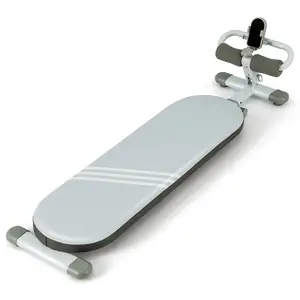 COSTWAY - Multifunctional Sit Up Bench Workout Bench with 3 Gear Adjustable Angles and Adjustable Length-Blue