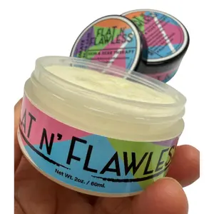 Flat N' Flawless Ultimate Skin & Scar Cream  All Natural Organic