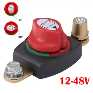 Dazone 12-48V 275A Side Post Battery Disconnect Switch for Car Vehicle RV & Boat - On/Off Power Cut Off Master Switch