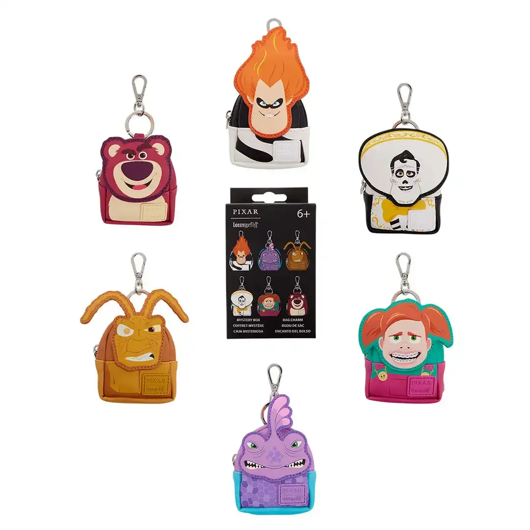 Loungefly Disney Pixar Rivals Cosplay Mystery Mini Backpack Keychain Charm