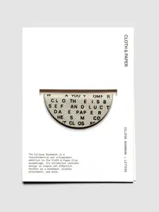 Magnetic Bookmark | Bookcloth | Letters