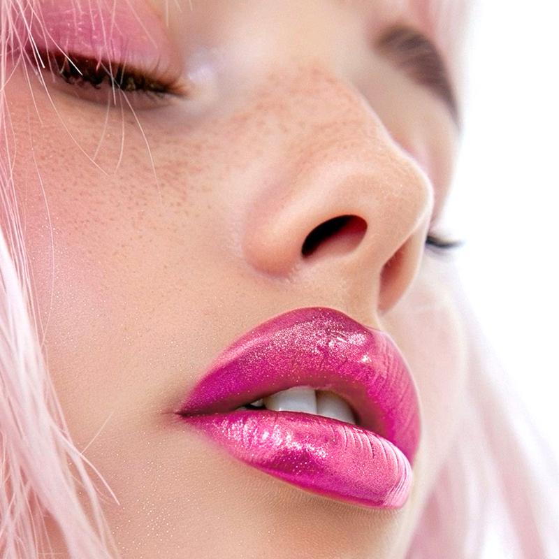 YOUNG VISION Chameleon 6-color Fine Sparkle Lipstick, Multi-purpose Facial Embossed Silk Screen Pearlescent Lipstick and Eyeshadow