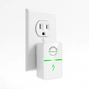 Smart Energy Saving Device - Plug-in Power Factor Saver, Voltage Stabilizer & Surge Protector for Household & Office Appliances, Flame-Retardant