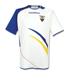 Ecuador 2006 football jersey, Away, White - Blue - Yellow,soccer jersey,football jersey authentic, fan shirt, sports shirt, jersey vintage, Ecuador jersey, special edition, match jersey, training wear.